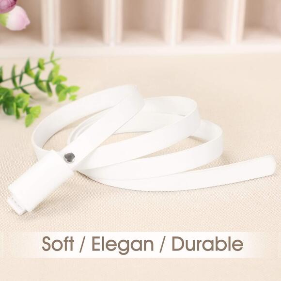 Pu Leather Skinny Waaist Belt For Women Dresses Adjustable Thin Waist Belt For🤚 - Picture 3 of 9